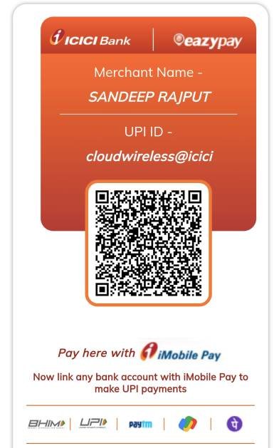 ICICI Bank eazypay Payment QR Code